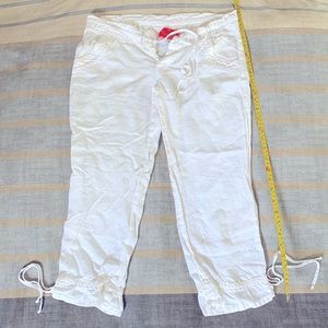 Juicy Couture white linen pants P